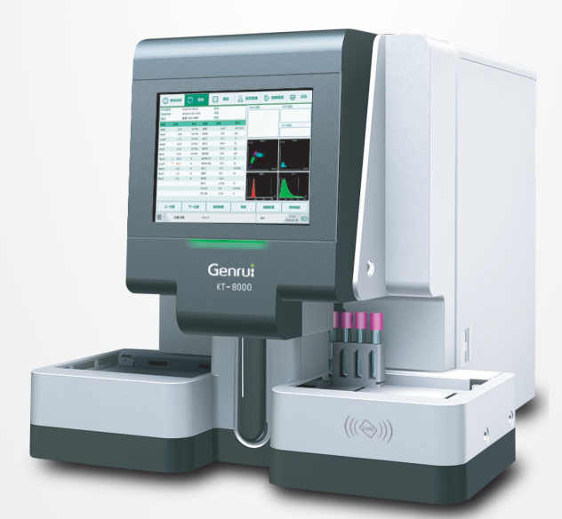 Avtomatlashgan Gematologik analizator (5-differensialli tahlil) KT-8000, boshlang’ich reagentlar to’plami bilan avtomatik uzatish.