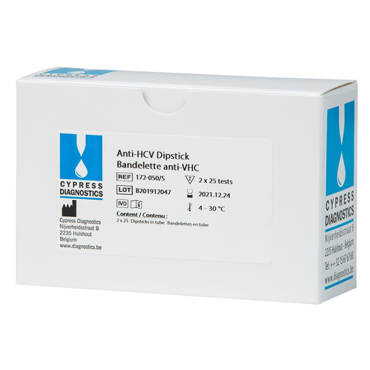 Anti HСV Rapid/Dipstick test 50t (gepatit C ni aniqlash uchun)